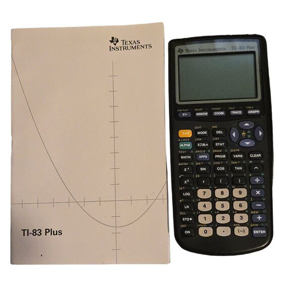 Black Texas Instruments TI-83 Plus Scientific Graphing Calculator - Picture 1 of 4